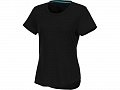 Женская футболка Jade из переработанных материалов с коротким рукавом, черный, M