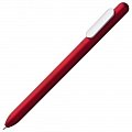 Ручка пластиковая шариковая Slider Silver, красный металлик