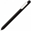 Ручка пластиковая шариковая Slider Silver, черный металлик