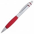 Ручка металлическая шариковая Boomer, с красными элементами