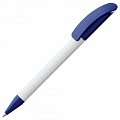 Ручка пластиковая шариковая Prodir DS3 TPP Special, белая с синим