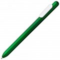 Ручка пластиковая шариковая Slider Silver, зеленый металлик