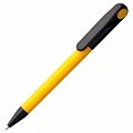 Ручка пластиковая шариковая Prodir DS1 TPP, желтая с черным