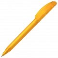 Ручка пластиковая шариковая Prodir DS3 TFF Ring, желтая с серым