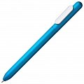 Ручка пластиковая шариковая Slider Silver, голубой металлик