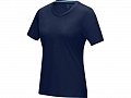 Женская футболка Azurite с коротким рукавом, изготовленная из натуральных материалов, темно-синий, S