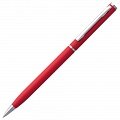 Ручка металлическая шариковая Hotel Chrome, ver.2, матовая красная