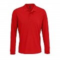 Рубашка поло с длинным рукавом Prime LSL, красная