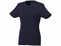 Женская футболка Balfour с коротким рукавом из органического материала, темно-синий, S