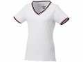 Женская футболка Elbert с коротким рукавом, белый/темно-синий/красный, XL