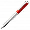 Ручка металлическая шариковая Bison, красная