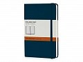 Записная книжка Moleskine Classic (в линейку) в твердой обложке, Pocket (9x14см), голубой сапфир, 9х14х1,5