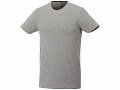 Мужская футболка Balfour с коротким рукавом из органического материала, серый меланж, XL