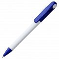 Ручка пластиковая шариковая Prodir DS1 TPP, белая с синим