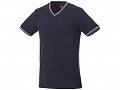 Мужская футболка Elbert с коротким рукавом, темно-синий/серый меланж/белый, S