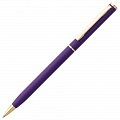 Ручка металлическая шариковая Hotel Gold, ver.2, матовая фиолетовая