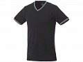 Мужская футболка Elbert с коротким рукавом, черный/серый меланж/белый, S