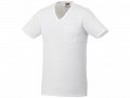 Мужская футболка Gully с коротким рукавом и кармашком, белый, XS