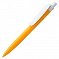 Ручка пластиковая шариковая Prodir QS01 PMP-P, оранжевая с белым