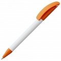 Ручка пластиковая шариковая Prodir DS3 TPP Special, белая с оранжевым