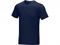 Мужская футболка Azurite с коротким рукавом, изготовленная из натуральных материалов, темно-синий, 3XL