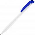 Ручка пластиковая шариковая Favorite, белая с синим