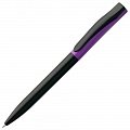 Ручка пластиковая шариковая Pin Special, черно-фиолетовая