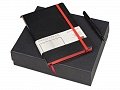 Подарочный набор Bruno Visconti Megapolis Soft: ежедневник А5 недат., ручка шарик., черный/красный, 23,5х20х6