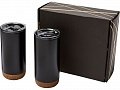 Подарочный набор медных термокружок с вакуумной изоляцией Valhalla, черный, 21,5x25,7x9,5