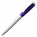 Ручка металлическая шариковая Bison, фиолетовая