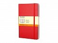 Записная книжка Moleskine Classic (в линейку) в твердой обложке, Pocket (9x14см), красный, 9х14х1,5