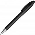 Ручка пластиковая шариковая Moon Metallic, черная
