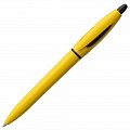 Ручка пластиковая шариковая S! (Си), желтая