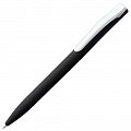 Ручка пластиковая шариковая Pin Soft Touch, черная