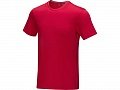 Мужская футболка Azurite с коротким рукавом, изготовленная из натуральных материалов, красный, S