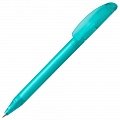 Ручка пластиковая шариковая Prodir DS3 TFF Ring, бирюзовая с серым