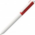 Ручка пластиковая шариковая Hint Special, белая с красным