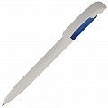 Ручка пластиковая шариковая Bio-Pen, белая с синим