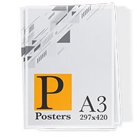 Печать плакатов и постеров А3
