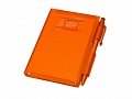 Записная книжка Альманах с ручкой, оранжевый, 8,2х10,8х1,2